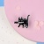 Значок металлический "Черная кошка"