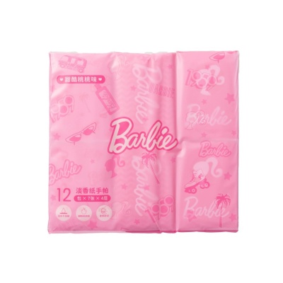 Салфетки бумажные "Барби", 12 упаковок