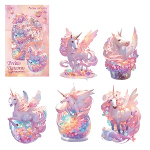 Набор наклеек "Dream Unicorns" розовый (5шт.)