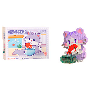 Конструктор "Lucky Cat" №1212 фиолетовый (485 деталей)