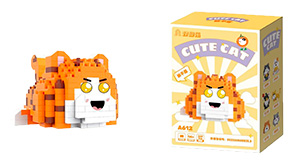 Конструктор "Cute Cat" Лежащий котик №612 (349 деталей)