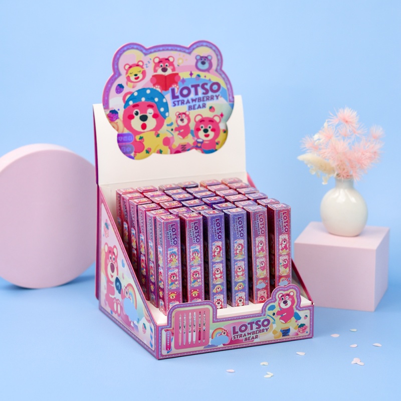 Набор ручек "Lotso strawberry bear" в шоу-боксе, 36шт