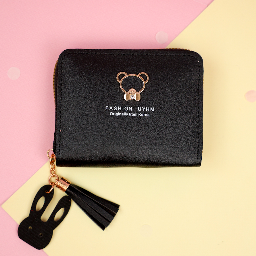 Мини-кошелек "Forever Young Bear" черный