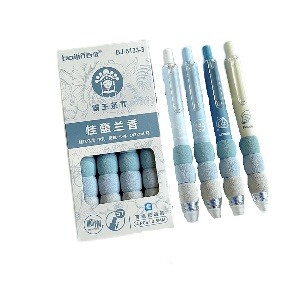 Набор ручек "Milk tea" №5133-3, голубой, 4шт (синий)