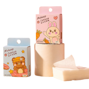 Спонж-салфетки для макияжа "Cotton" SY403, 50шт