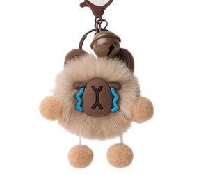 Мягкий брелок "Плюшевая лапка" с сердцем