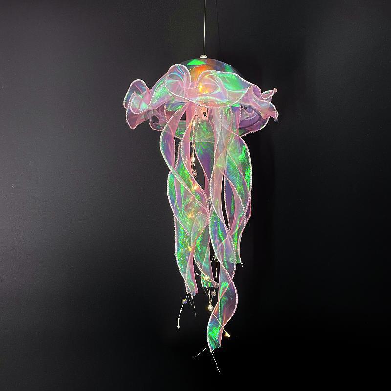 Ночник "Большая медуза" розовый, 16*50см