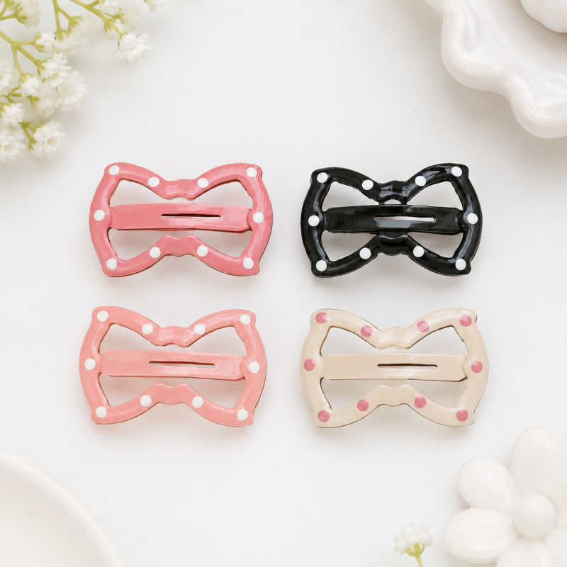 Набор заколок "Polka dot" bows, 4шт
