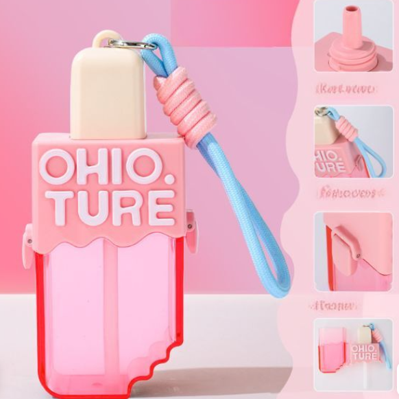 Бутылочка "OhioTure" розовый, 450мл