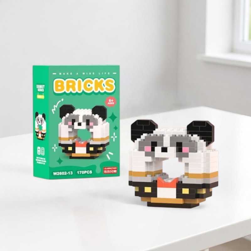 Конструктор "Briks Пончик" Панда №2602-13 (170 деталей)