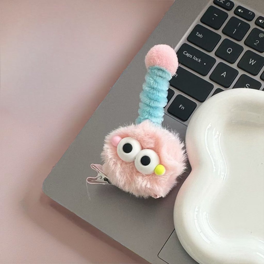 Заколка для волос "Монстрик" розовый