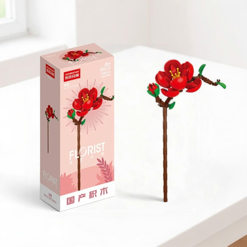 Конструктор "Florist" Красная сакура №8856-12 (108 деталей) [М_08]