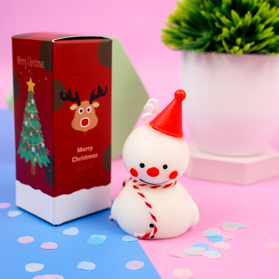 Свеча-арома "НГ Снеговик" 9см