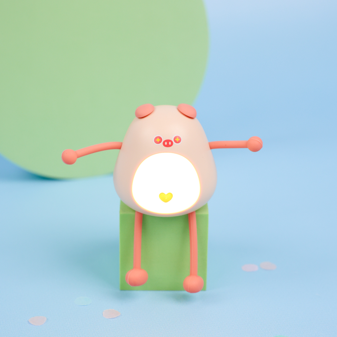 Ночник "Свинка", розовый