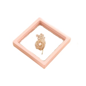 Шкатулка для украшений "Нежность" светло-розовый; 11*11*2 см