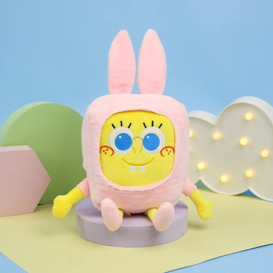 Мягкая игрушка "Губка" нежно-розовый, 23см