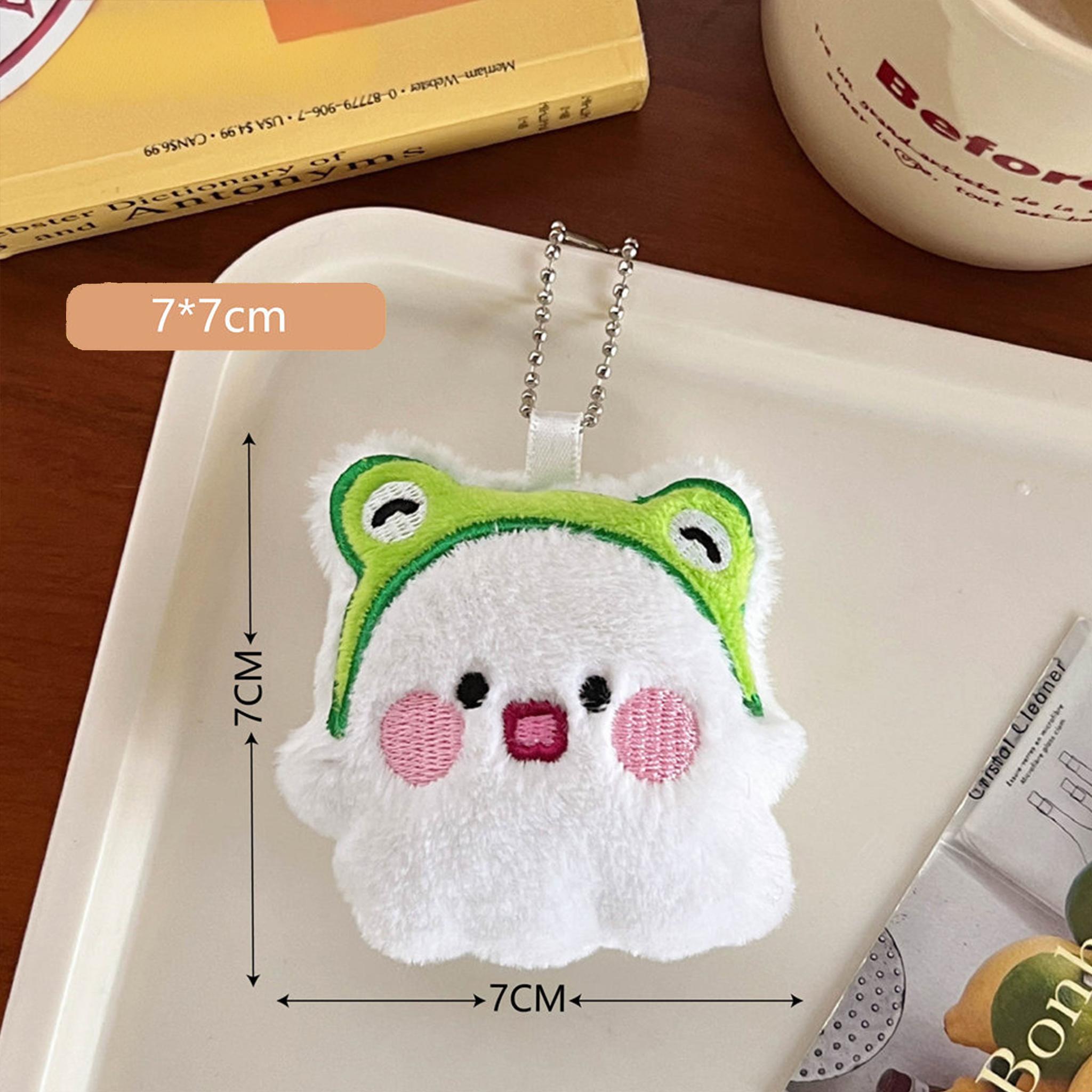 Мягкий брелок "Tengyi" Лягушка №9, белый