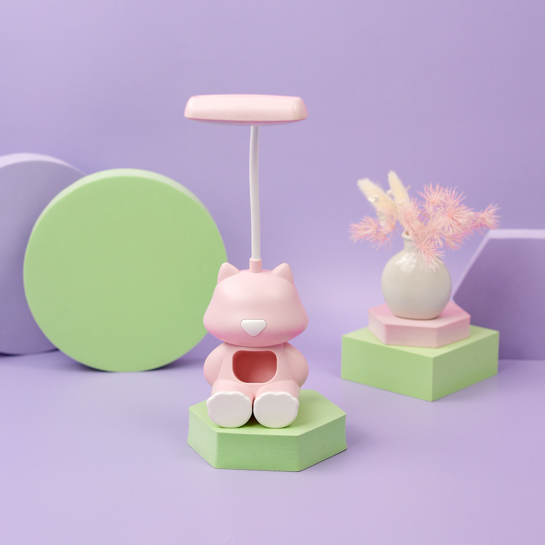 Светильник "Котенок" №6601, розовый