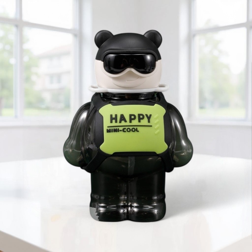 Бутылочка "Cool bear" черный, 800мл