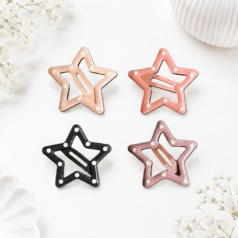 Набор заколок "Polka dot" stars, 4шт