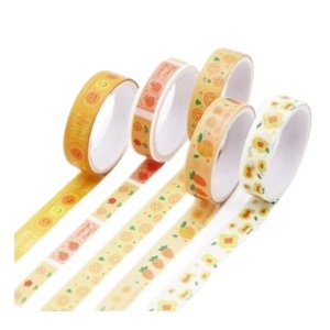 Декоративный скотч "Retro" желтый (набор 5 шт.)