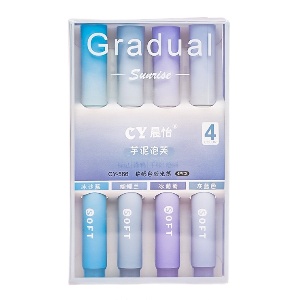 Набор маркеров "Gradual" голубой 4шт.