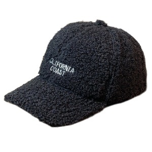 Бейсболка плюшевая "California coast" черный (54-60см)