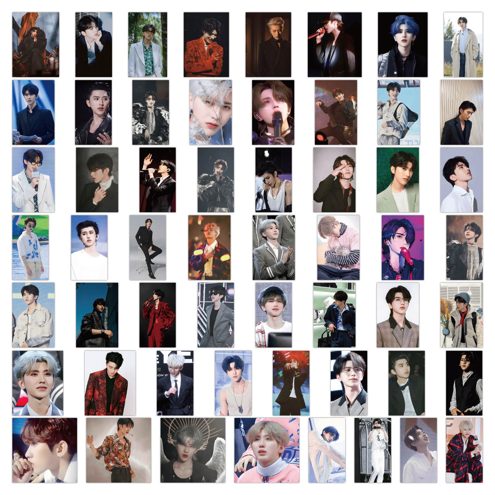 Наклейки для стикер бомбинга "Cai Xukun" (60 шт.)