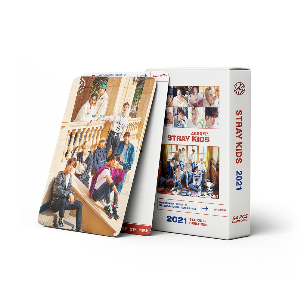 Набор картонных карточек "Stray kids" №1, 54шт.