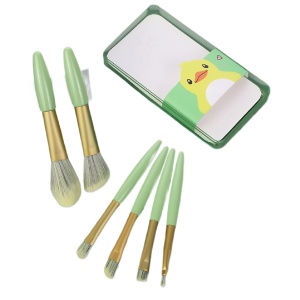 Набор кистей для макияжа "Macaron" зеленый