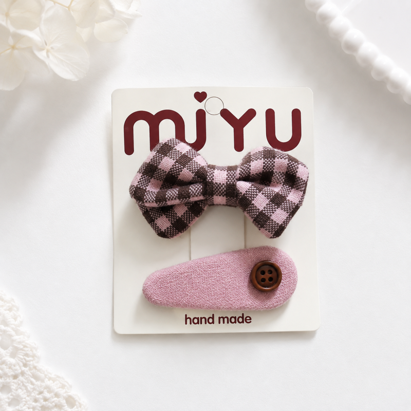 Набор заколок "Cozy Bow"  2шт.
