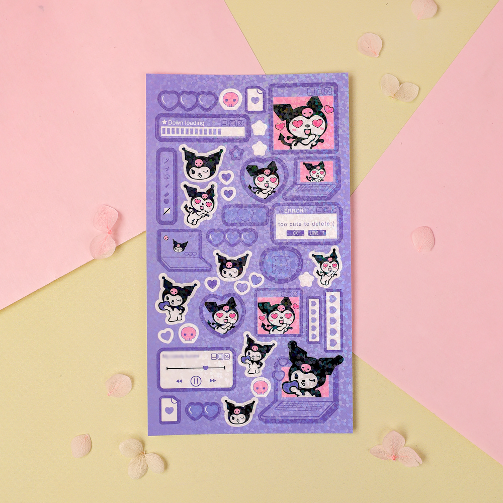 Наклейки "My Mld" Куро (серия с блёстками)