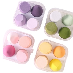 Набор спонжей для макияжа "Colors" фиолетовый, 4шт