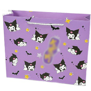 Подарочный пакет "Куро" №1, фиолетовый 32х11х25.5см