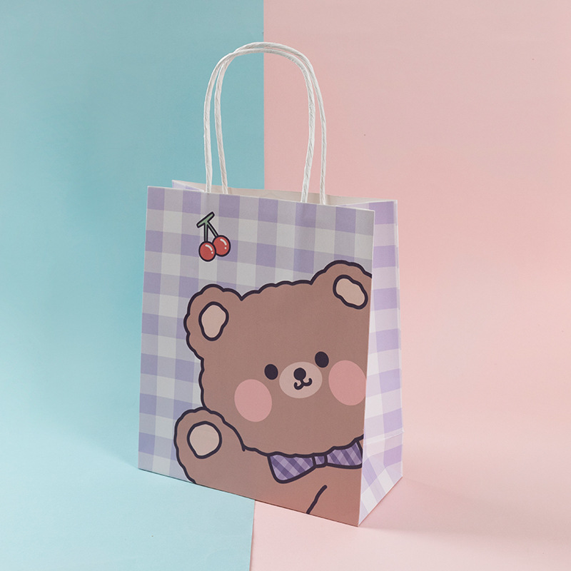 Подарочный пакет "Bear" 21x18x8 см