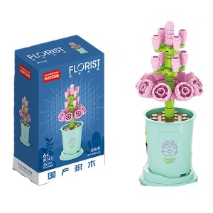 Конструктор "Florist" львиный зев в горшочке №8814-5 (34 детали)