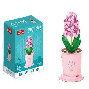 Конструктор "Florist" гиацинт в горшочке №8814-8 (56 деталей)