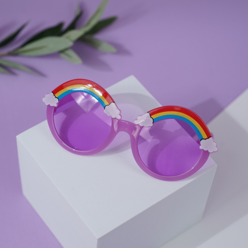 Солнцезащитные очки с чехлом "Rainbow" purple