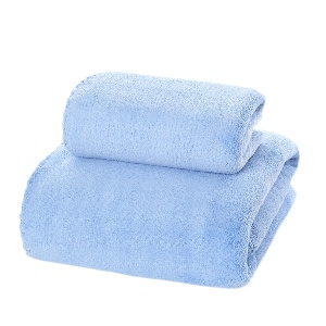 Изделие декоративное трикотажное "Classic" голубой 70х140см