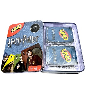 Игральные карты "Уно" Harry Potter, металлическая упаковка