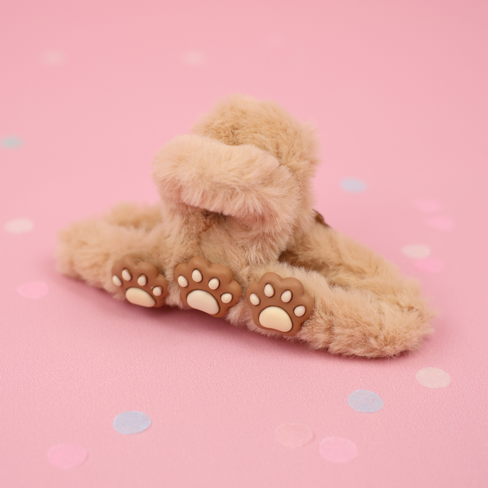 Заколка-крабик плюшевая "Fashion Bear" 