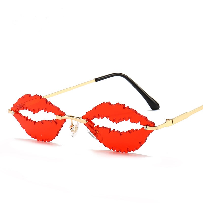 Солнцезащитные очки "Lips" red