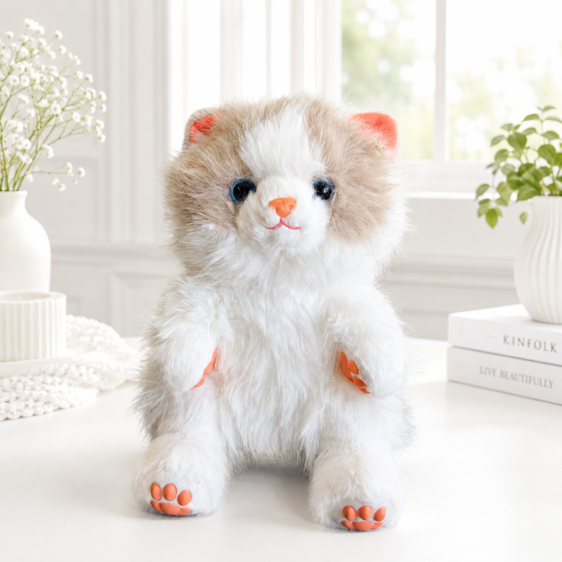 Мягкая игрушка "Ragdoll kitty" 25см, серый, 1шт
