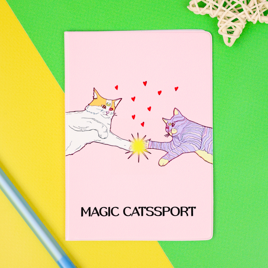 Обложка на паспорт "Magic Catssport" STORIZ