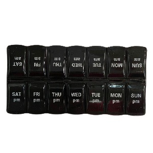 Таблетница "Two weeks" черный