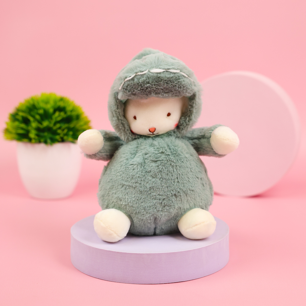 Мягкая игрушка "Овечка в костюме динозавра" 23 см