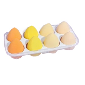 Набор спонжей для макияжа "Colors" желтый, 8шт