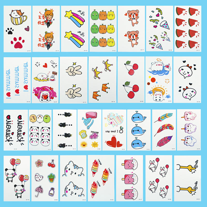 Временная татуировка "Characters" UV-30, 5.7x9.7 см