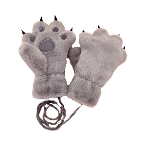 Перчатки "Медвежья Лапка" серый (р.2 мал)