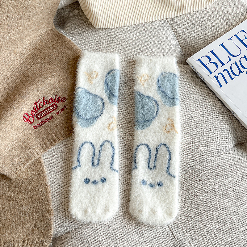 Носки "Плюшевые" Cute Rabbit&cupcake, белый, р.36-39